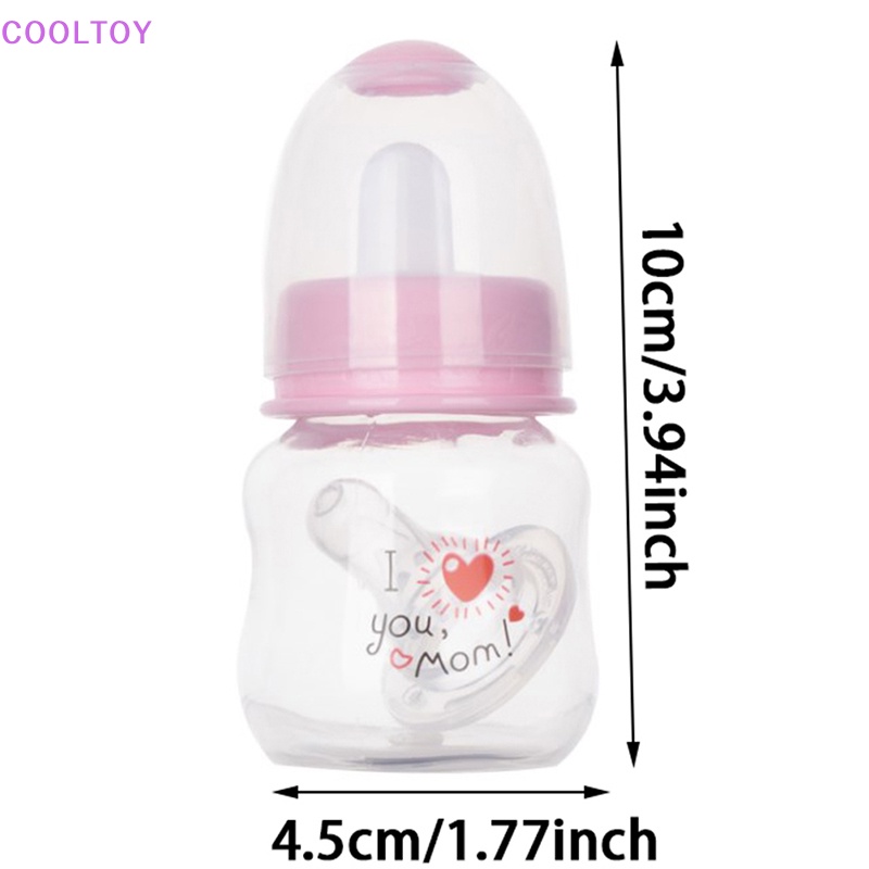 Bình Sữa 60ml Bằng Nhựa PP Kiểu Dáng Hoạt Hình Dễ Thương Cho Bé