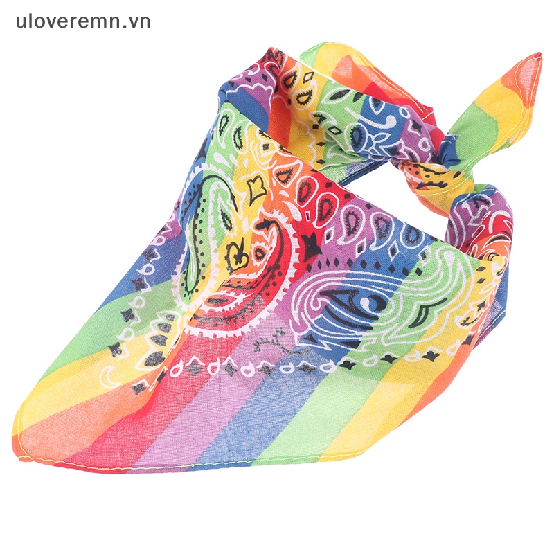 Khăn Choàng Cổ / Cà Vạt Bandana Hình Vuông Chất Liệu Cotton 6 Màu 55cm