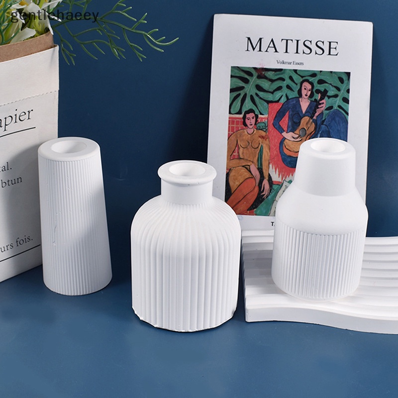 Gent Khuôn Làm Chậu Hoa Thạch Cao Ba Chiều DIY