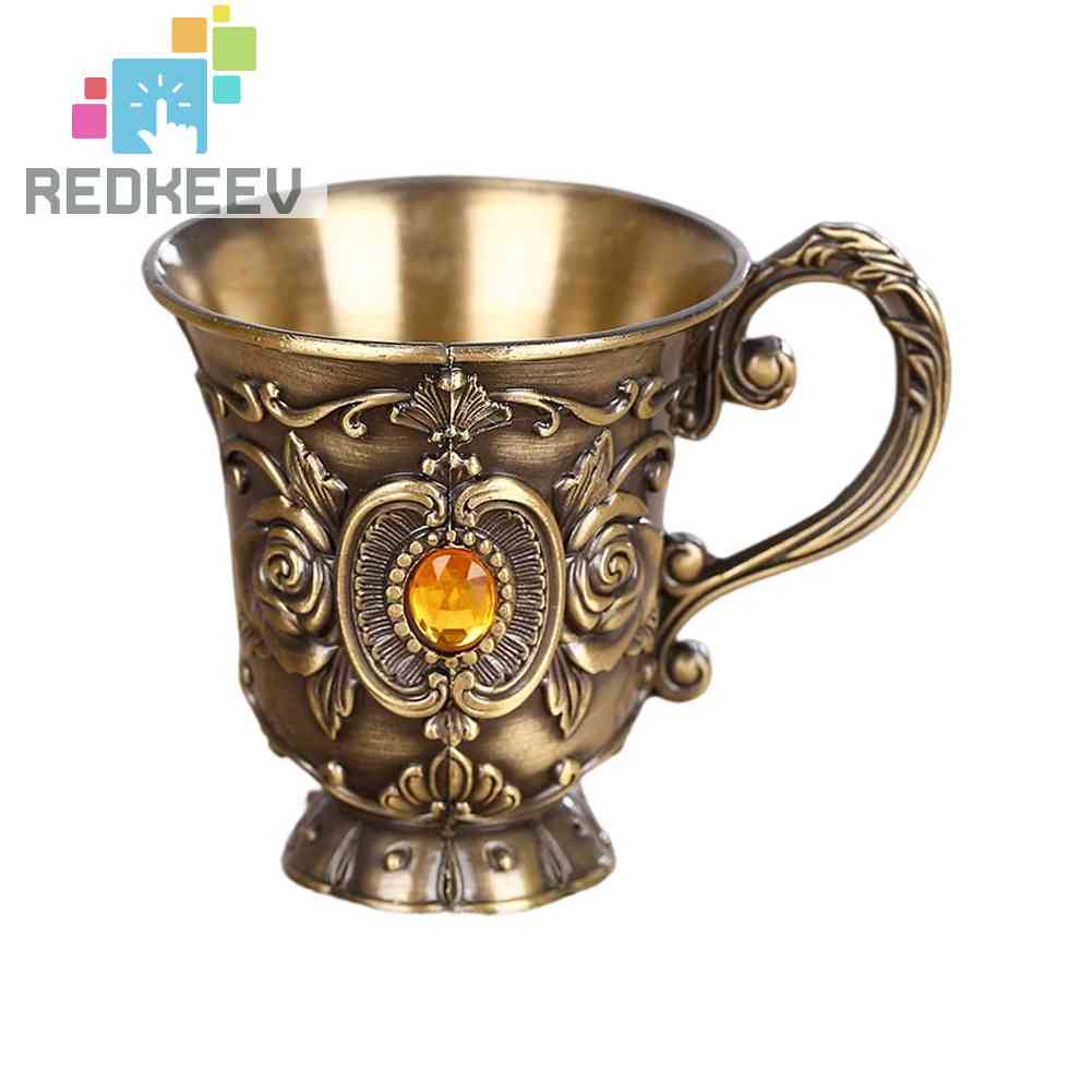 Ly Uống Rượu Bằng Kim Loại Thiết Kế Sáng Tạo Phong Cách Vintage