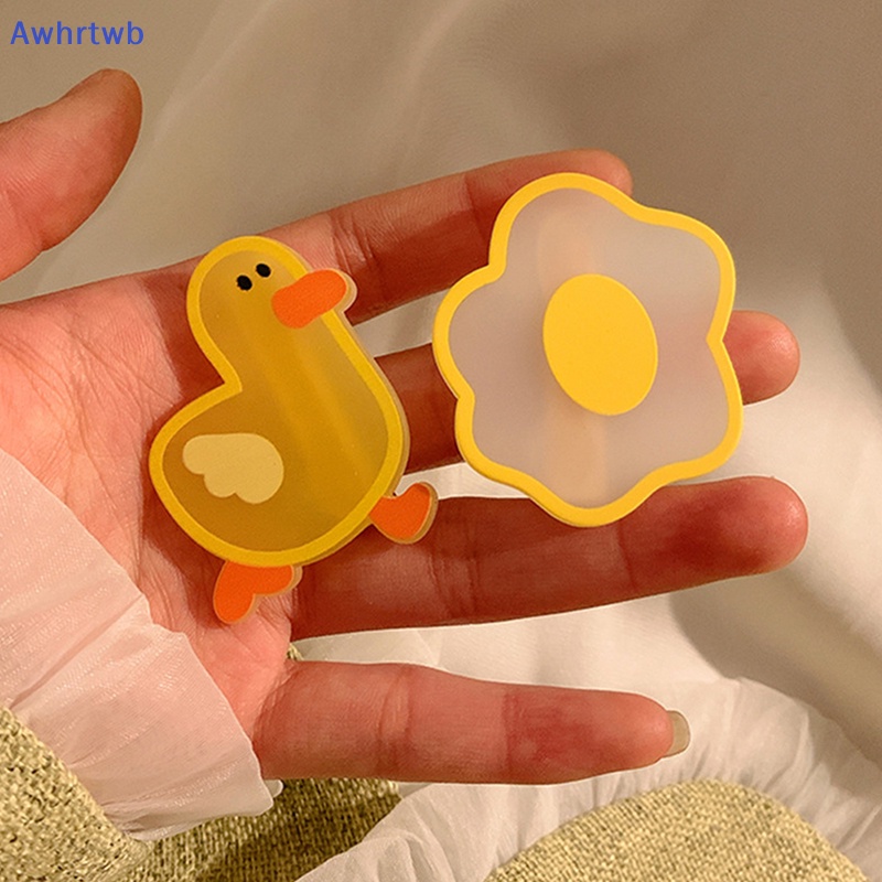 Kẹp Tóc Nhựa Hình Quả Trứng Vịt Màu Vàng Phong Cách Hàn Quốc Dễ Thương Dành Cho Bé Gái Mới