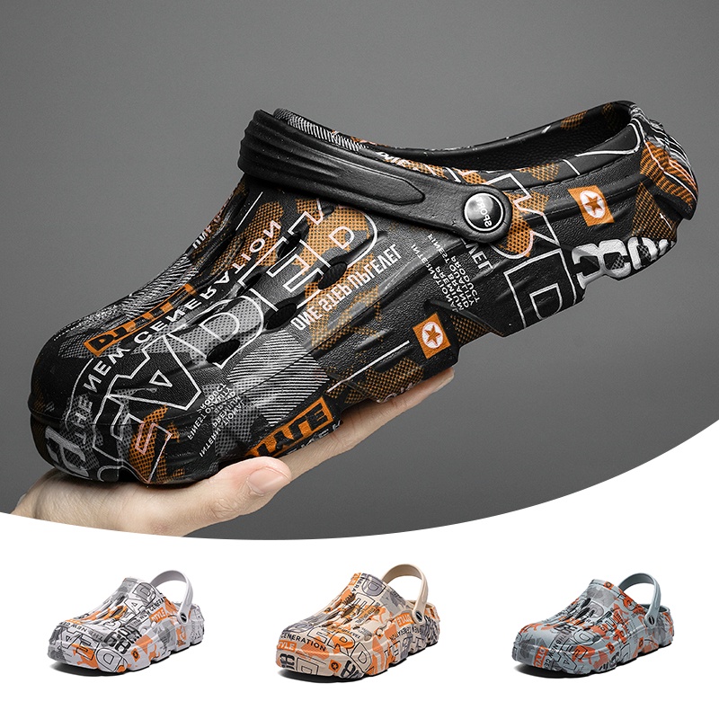 Giày Sandal Nam Thời Trang Mùa Hè Nhẹ EVA Trong Nhà Giày Đi Biển Ngoài Trời Nam Tất Cả Trận Đấu Giày Sandal Hai Tay 2209