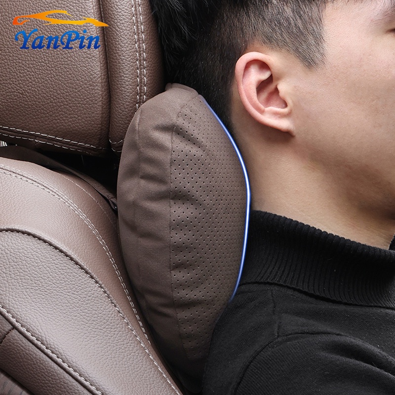 Gối Tựa Đầu / Lưng Chất Liệu Da Lộn Cho Xe Hơi Mercedes Benz W210 W124 W203 W204 C200 W140 W176 W205 W123 W220 W211 W212 GLA GLB AMG