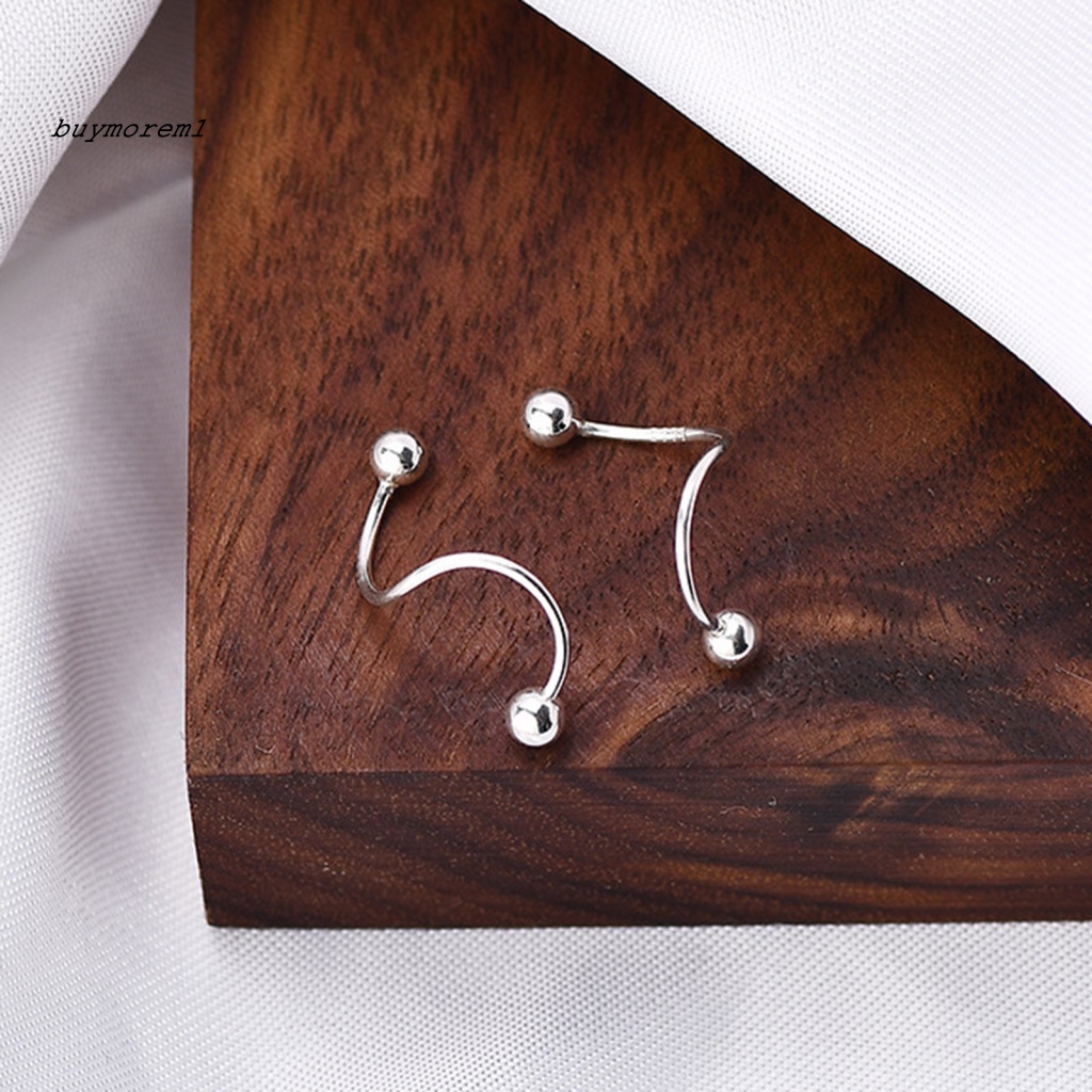 1 Đôi Khuyên Tai Hình Ngôi Sao Năm Cánh Màu Trơn Thời Trang Cho Nữ