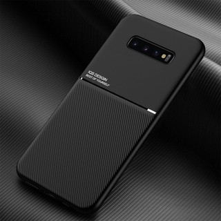 Ốp điện thoại kết cấu da nam châm cho samsung galaxy note 8 9 s10e s9 s8 plus