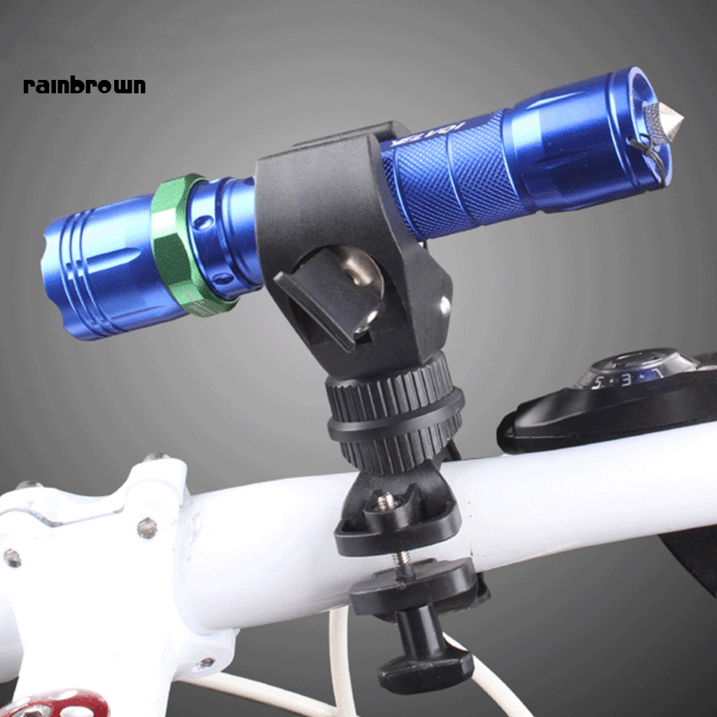 Giá Đỡ Đèn Pin Chữ U Bằng Nhựa Độ Bền Cao Cho Xe Đạp