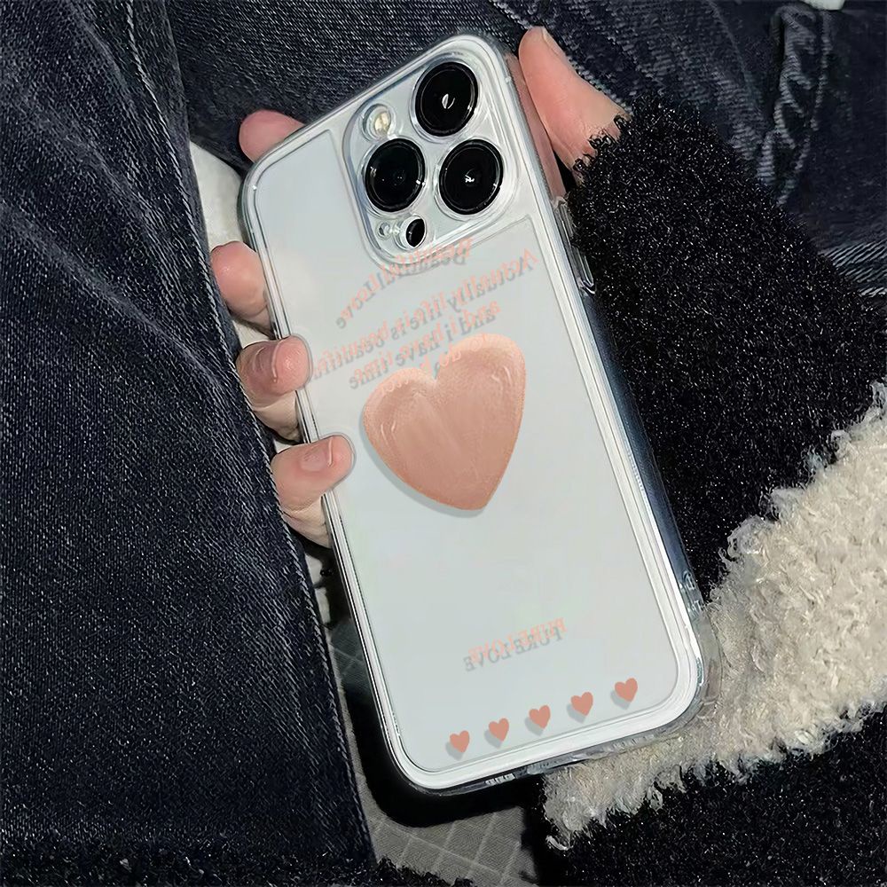 ✅Ốp Điện Thoại Mềm Chống Sốc Họa Tiết Trái Tim Cho Iphone 13 11 max 14Pro Plus 78 6 12