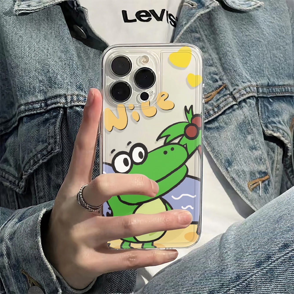 ✅Ốp Điện Thoại Dẻo Họa Tiết Cá Sấu Đơn Giản Chống Sốc Cho iPhone12 max1311 6In7814Pro plus