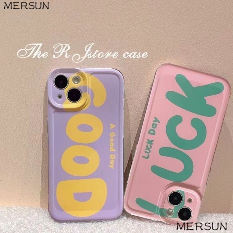 ✅Ốp Điện Thoại Màu Tương Phản In Chữ Tiếng Anh NT9I Cho Iphone18 xs 13 / promax14plus xr12