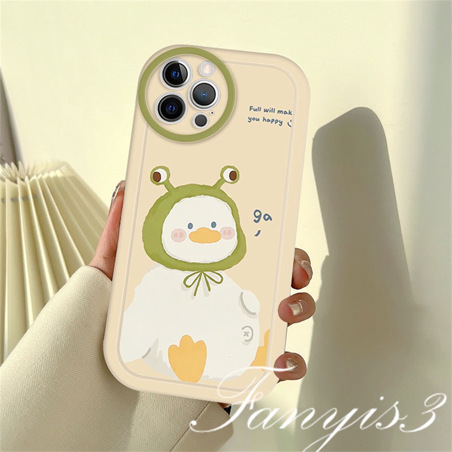 Ốp Điện Thoại TPU Mềm Hình Chú Vịt Dễ Thương Cho iPhone 14 13 12 11 Pro Max X XR Xs Max 8 7 6 6s Plus SE 2020
