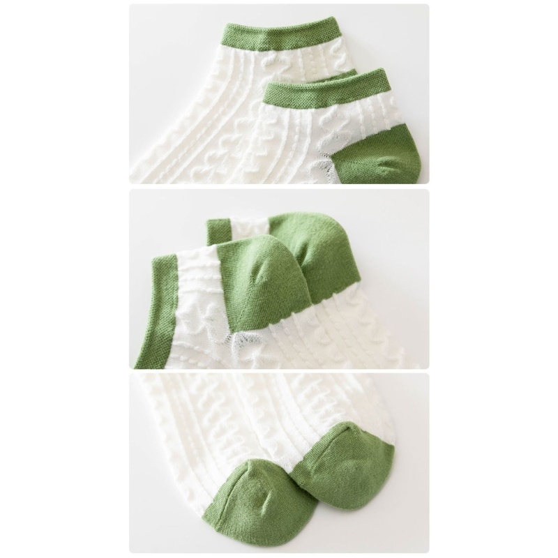 Bộ 5 Đôi Vớ Cổ Thấp Thoáng Khí Thoải Mái In Họa Tiết Thỏ Thời Trang Mùa Hè Cho Nữ