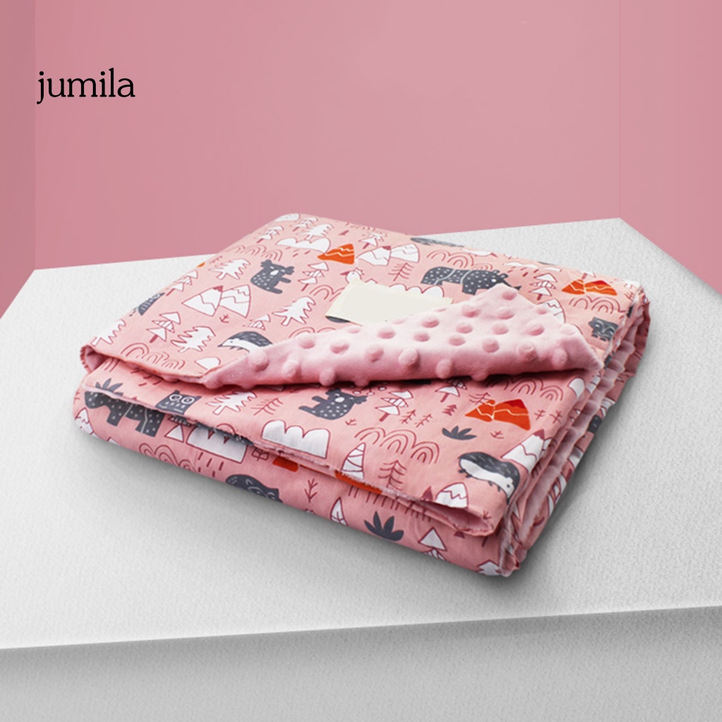 Chăn Bông Thoáng Khí In Họa Tiết Hoạt Hình Cho Xe Đẩy Em Bé