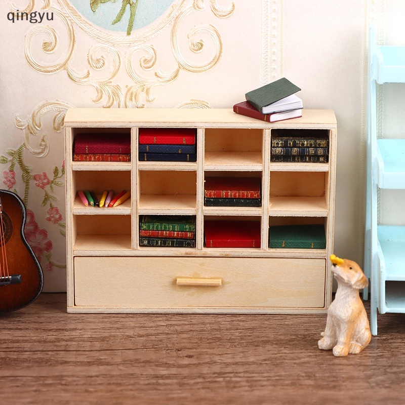 Mô Hình Kệ Sách / Tủ Kéo 1: 12 Dùng Để Trang Trí Nhà Búp Bê