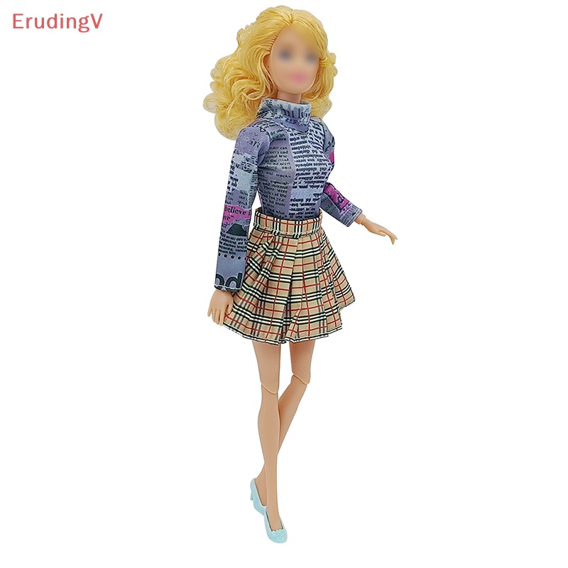 [ErudingV] Bộ Váy Xếp Ly Trên Và Dưới Cao Cấp Cho Búp Bê [Mới]