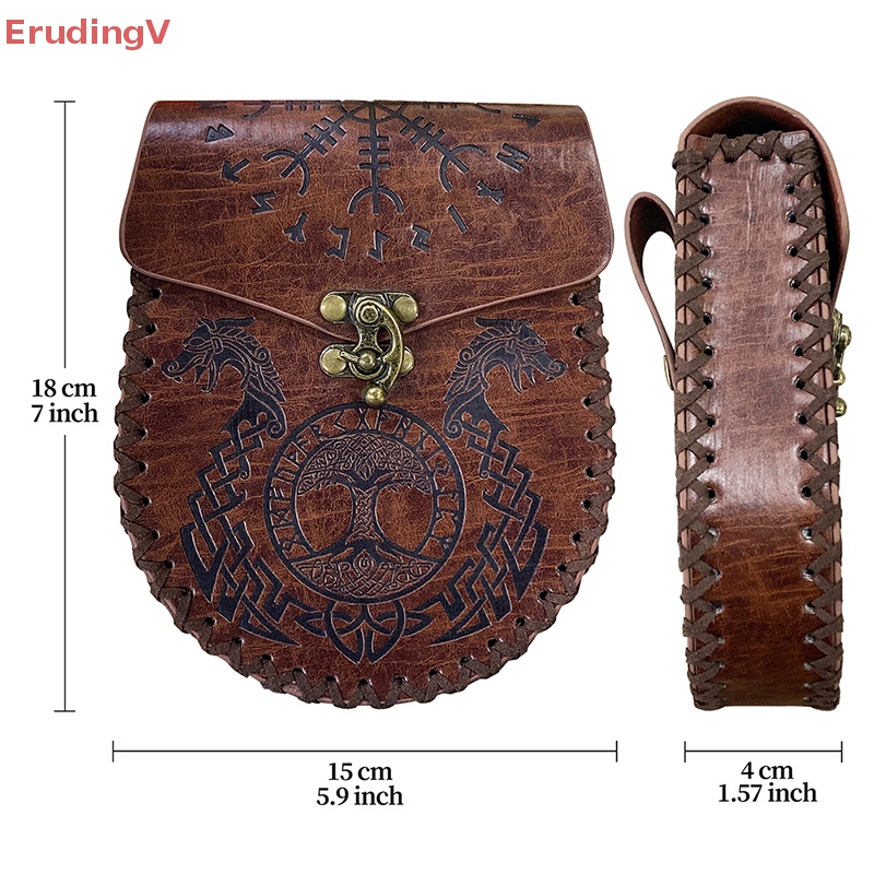 [ErudingV] Túi Da Đựng Tiền Phong Cách Thời Trung Cổ [Mới]