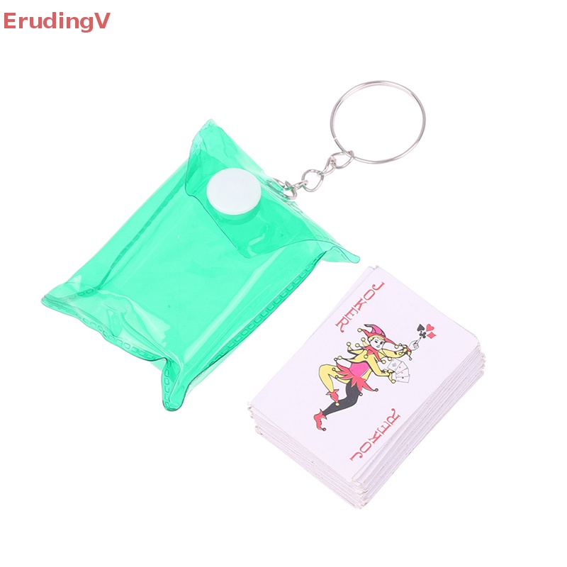 [ErudingV] Móc Khóa Mini Hình Lá Bài Poker Sáng Tạo Vui Nhộn Cho Nam Và Nữ [Mới]