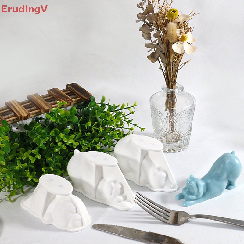 Khuôn Silicone Làm Bánh / Sô Cô La / Kẹo / Trang Sức Hình Chú Gấu / Chó Rồng DIY