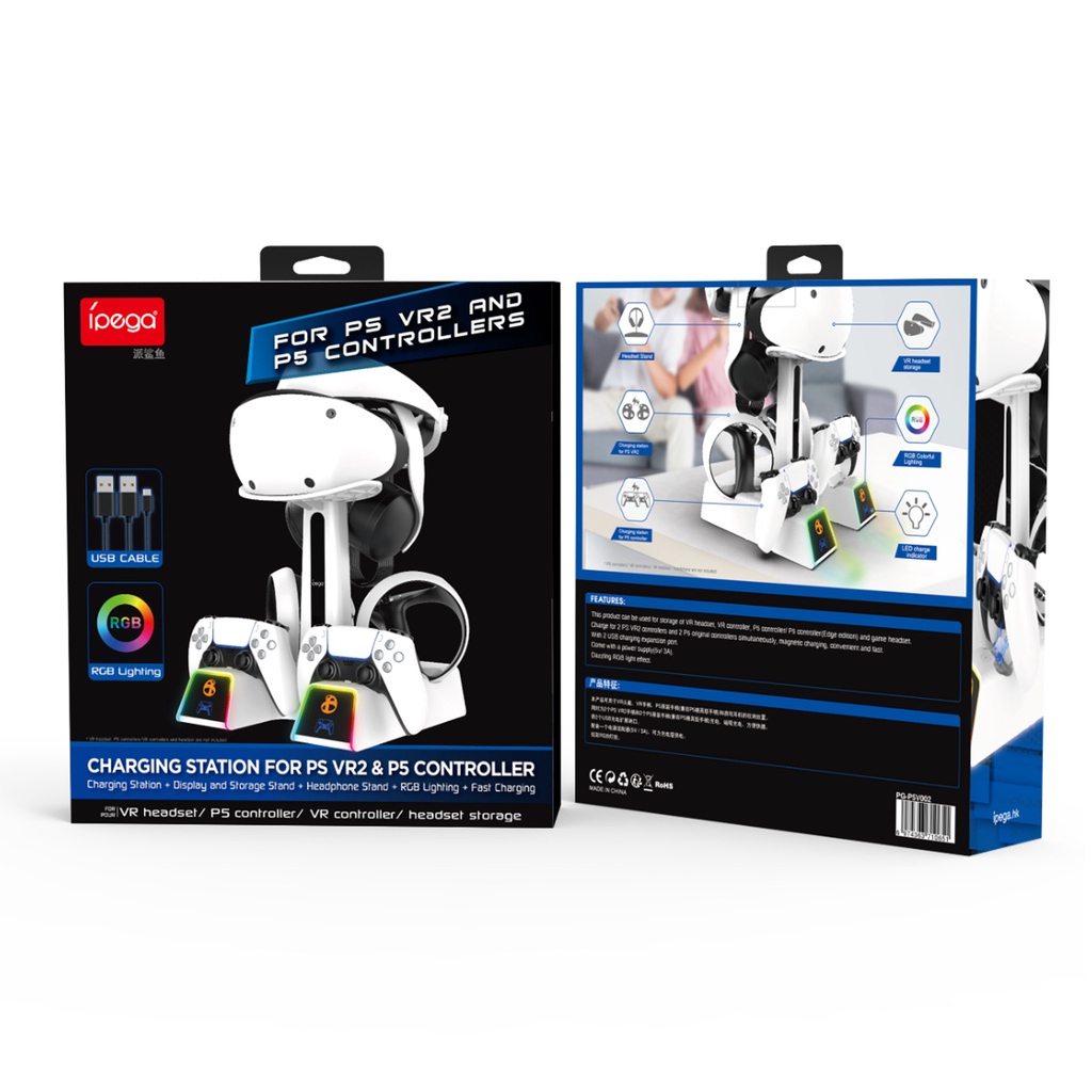 Mặt Nạ Mắt Có Đế Nam Châm Kèm Sạc Chuyên Dụng Cho PS5 VR2 PG-P5V002