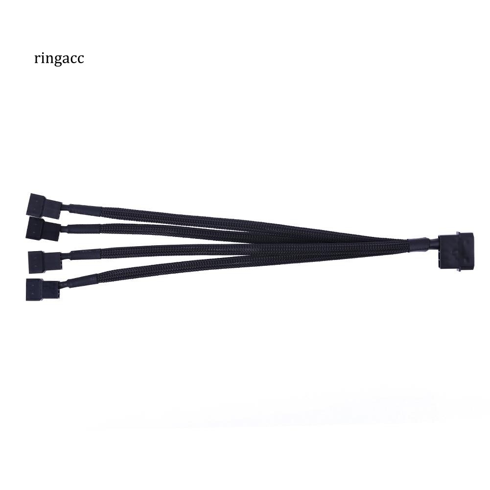 Cáp Chia 4-Pin IDE Sang 4 Cổng 3-Pin Cho Quạt Tản Nhiệt Máy Tính
