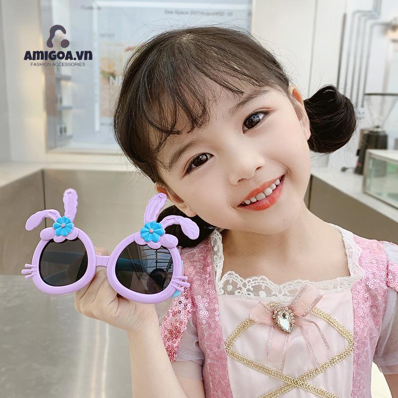 ✨✨Kính Mát Gọng Silicon Họa Tiết Hoạt Hình Sáng Tạo Thời Trang Cho Bé