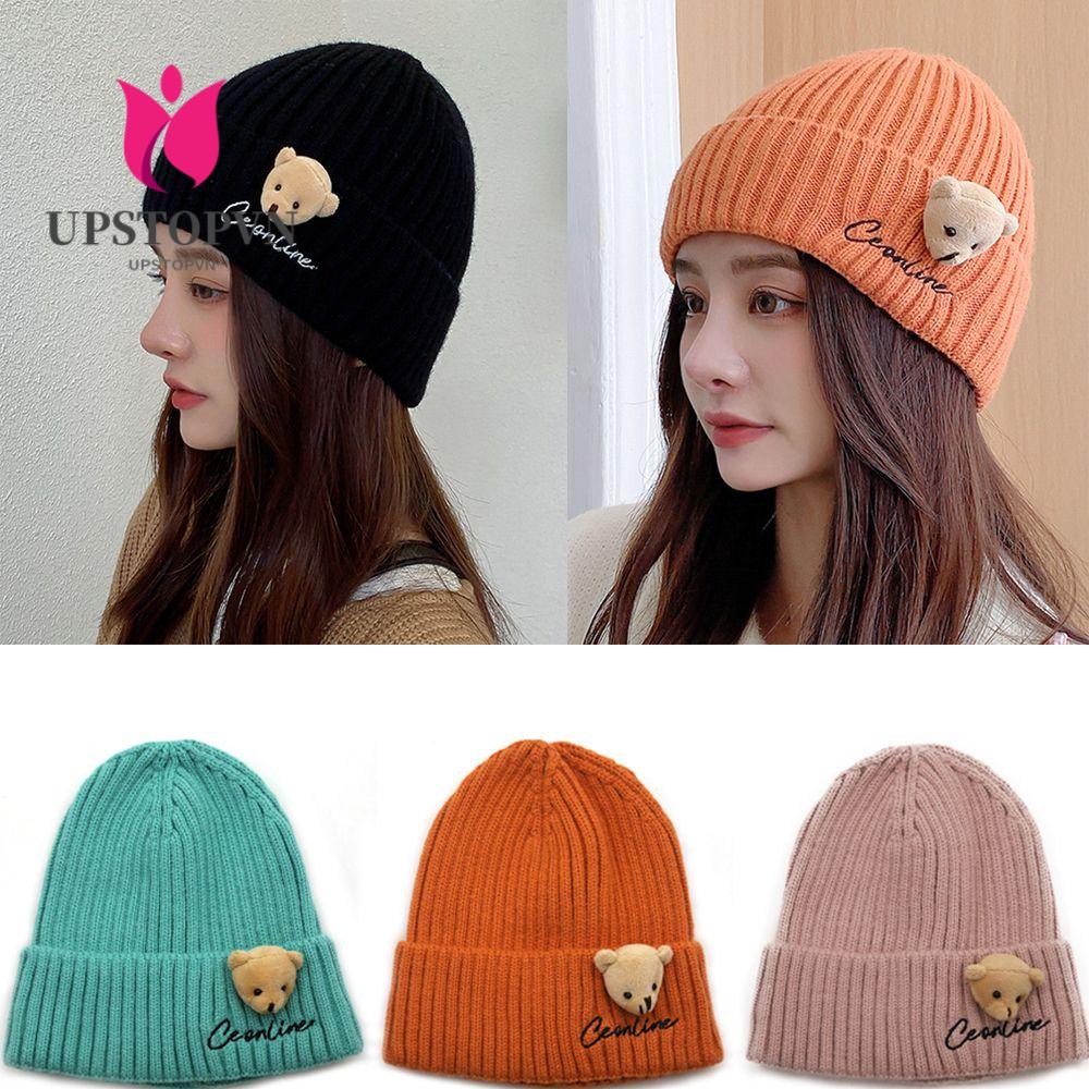 Mũ Lưỡi Trai Thể Thao In Hình Gấu Nhỏ Đáng Yêu Thời Trang Thu Đông