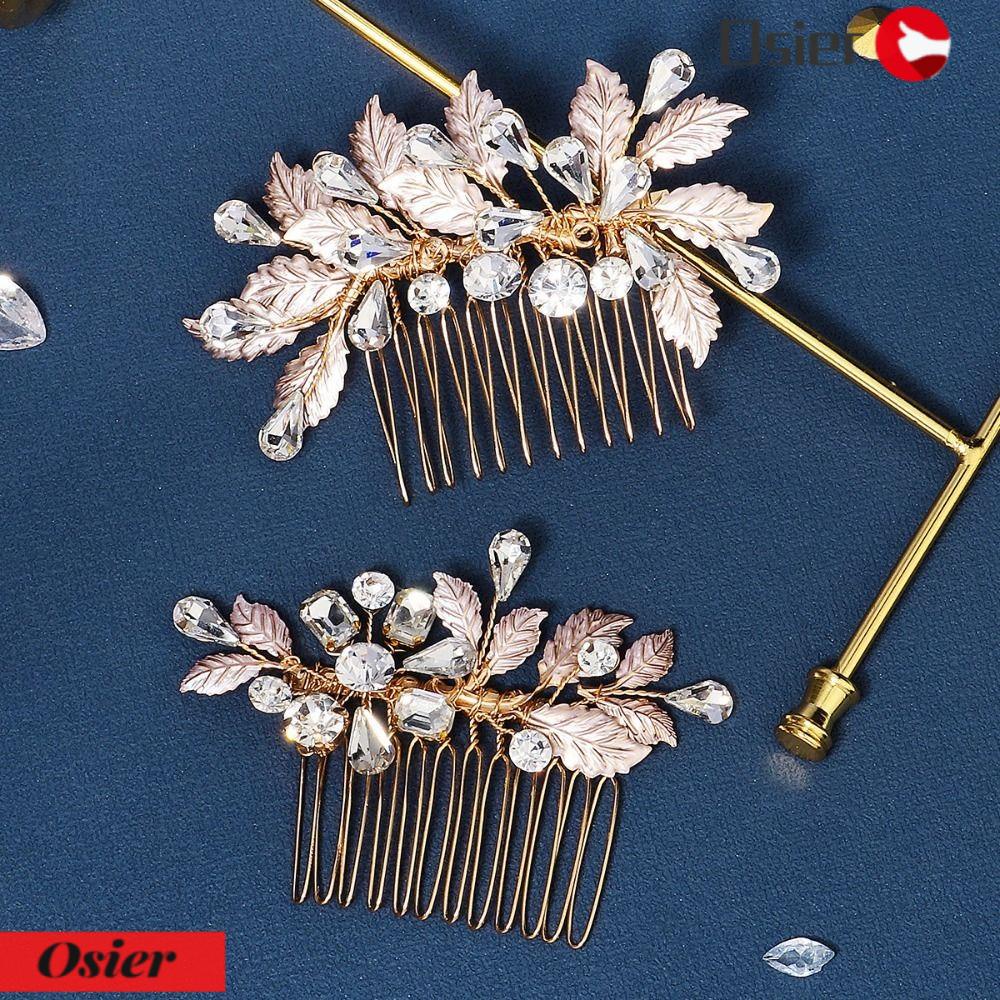 Lược Cài Tóc Hình Hoa Lá 1 Cái Cho Cô Dâu|Phụ Kiện Trang Trí Tóc Xinh Xắn Chất Lượng