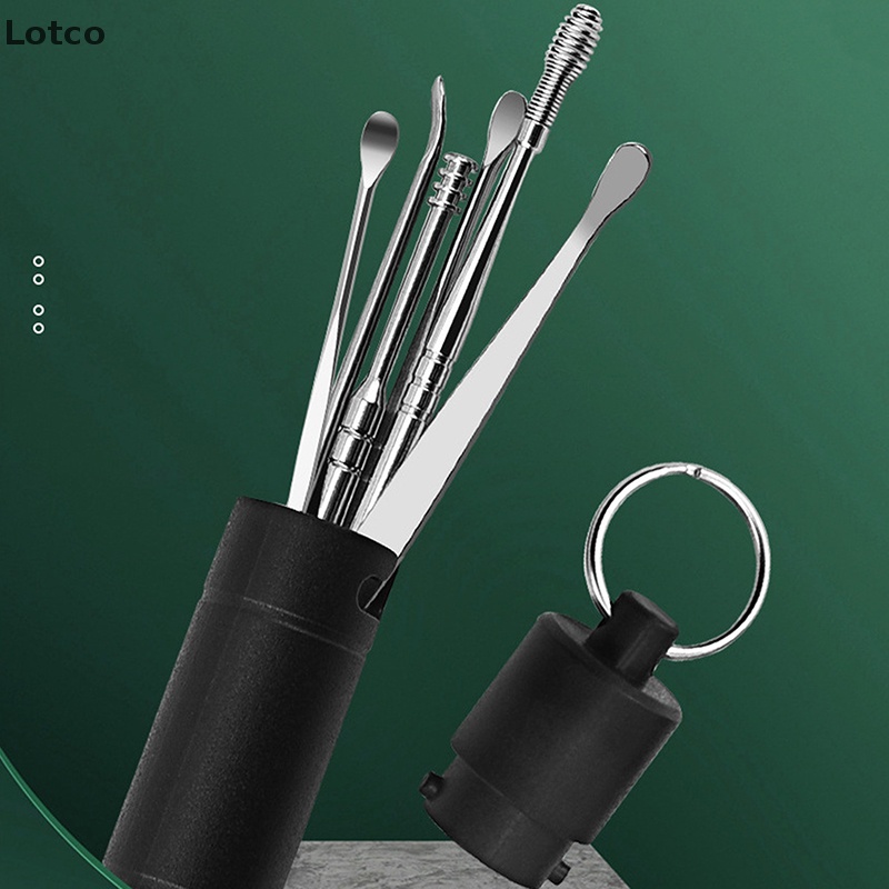 Lotco 1/6 cái/bộ công cụ loại bỏ ráy tai dụng cụ làm sạch tai muỗng chăm sóc tai dụng cụ vệ sinh VN