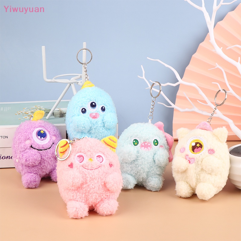 Búp Bê Nhồi Bông Hình Quái Vật Dễ Thương Treo Móc Khóa / Ba Lô / Túi Xách Trang Trí Mới