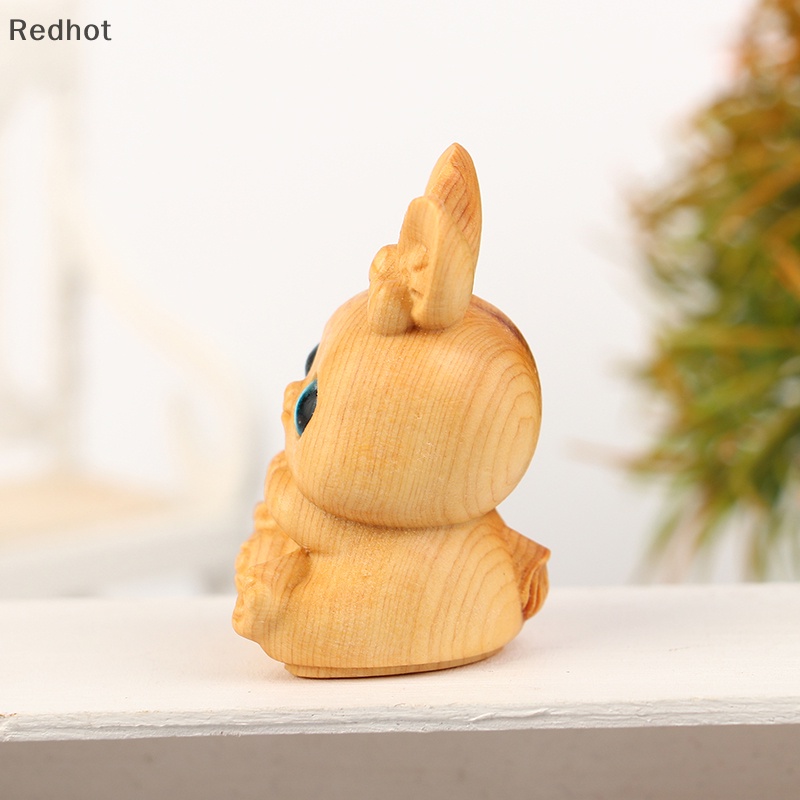 < Redhot > Mặt Dây Treo Trang Trí Túi Xách / Xe Hơi Thủ Công Hình Thỏ Tifu Mini Bằng Gỗ Khắc Thủ Công Dễ Thương Thích Hợp Làm Quà Tặng Cho Bé