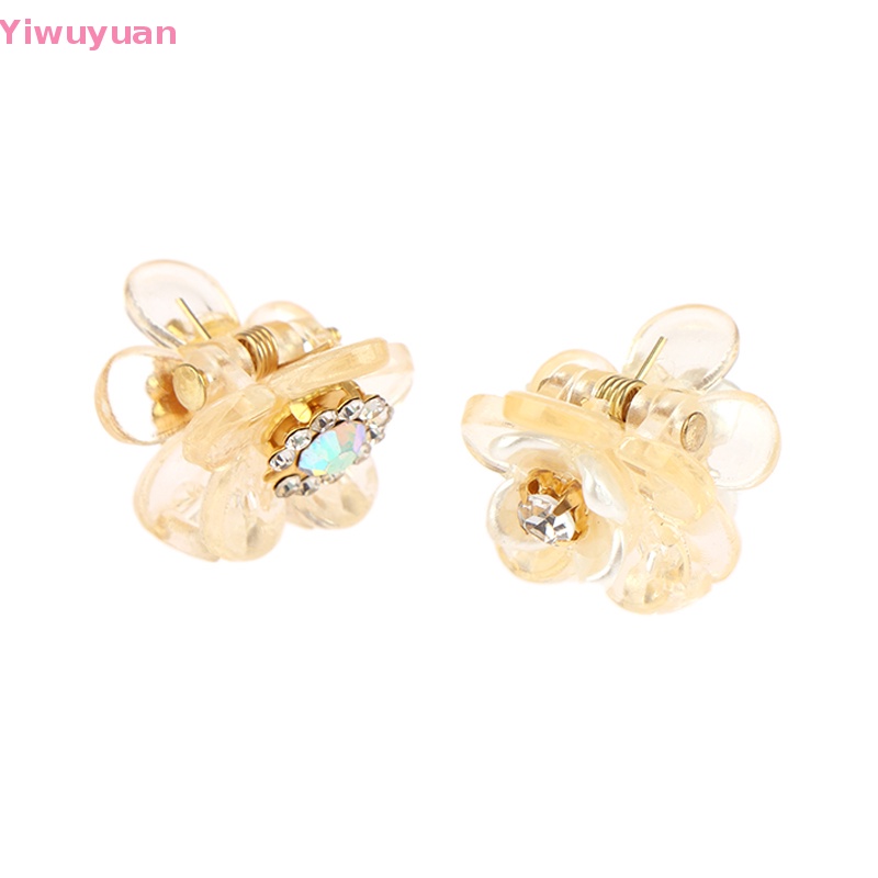 Bộ 10 Kẹp Tóc Hình Hoa Mini Bằng Resin Dễ Thương
