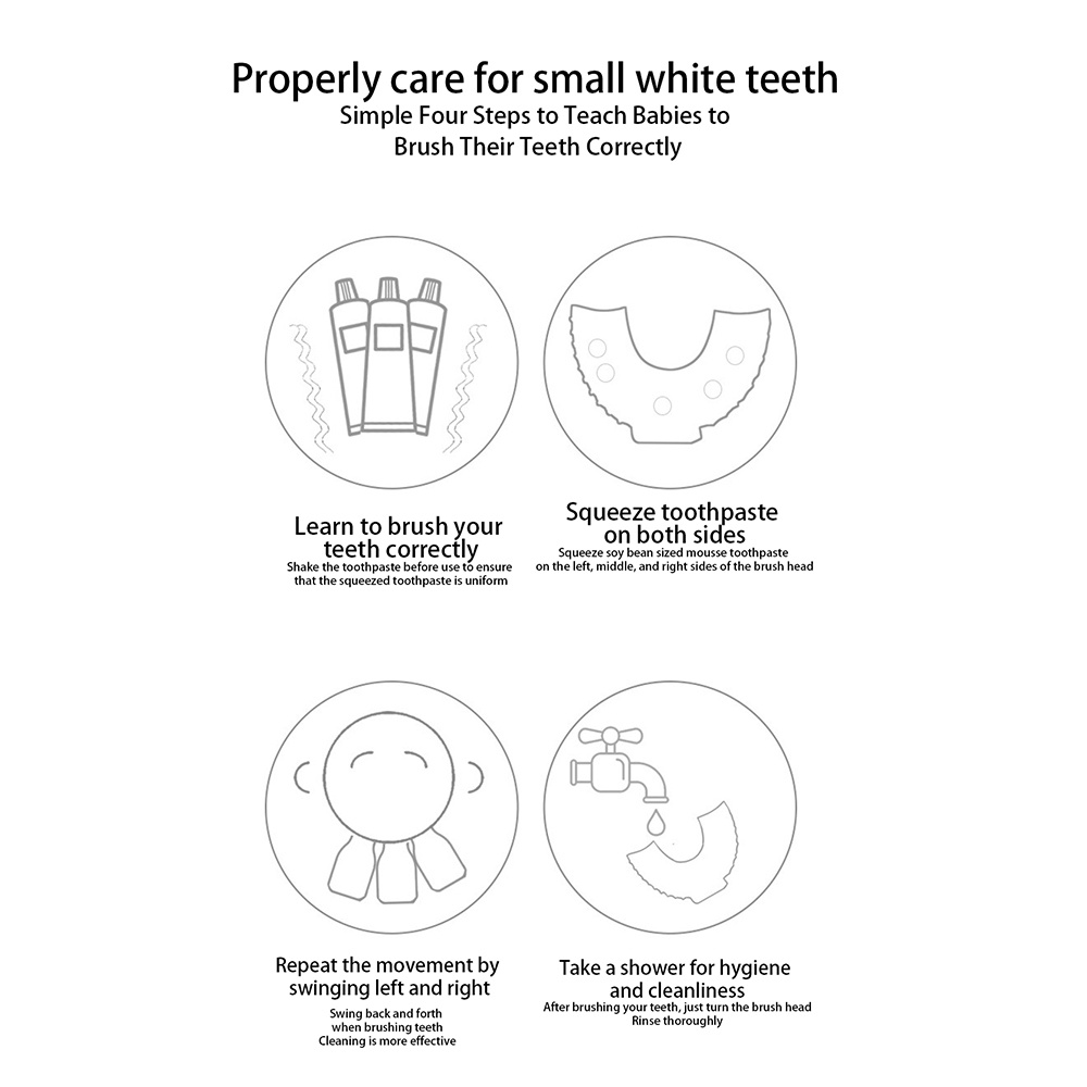 Bàn Chải Đánh Răng Xoay 360 Độ Hình Chữ U Cho° Bàn Chải Đánh Răng Bằng Silicone Chống Bụi Cho Bé