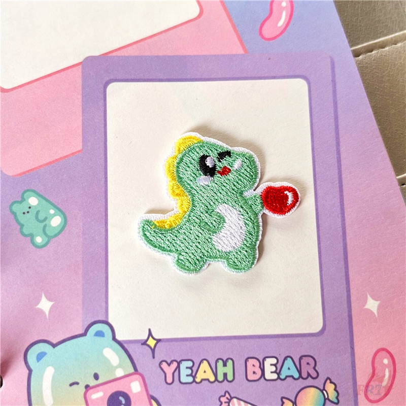 ☸ Sticker Ủi Thêu Hình Khủng Long Q-3 ☸ 1 Sticker Ủi Thêu Hình Huy Hiệu
