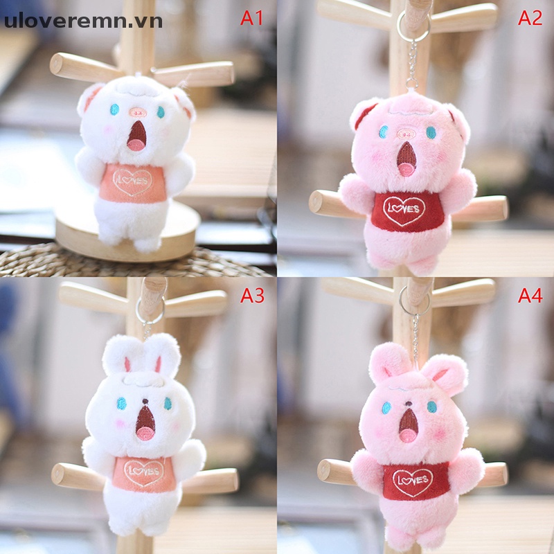 Móc Khóa Hình Thỏ Nhồi Bông Dễ Thương