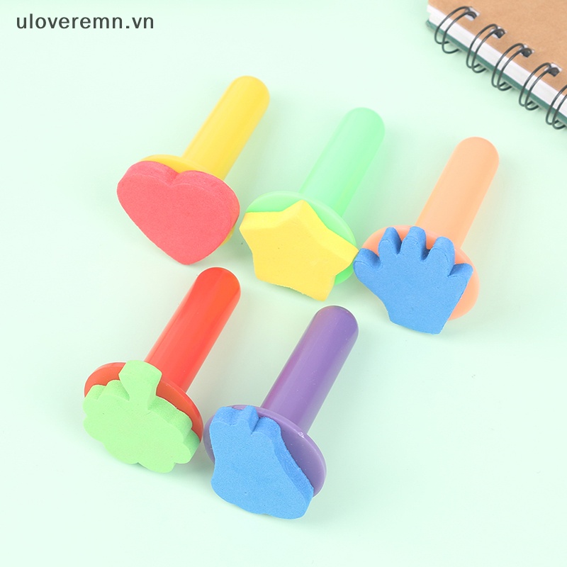 Bộ 5 Con Dấu Đồ Chơi Bằng Bọt Biển DIY Cho Bé