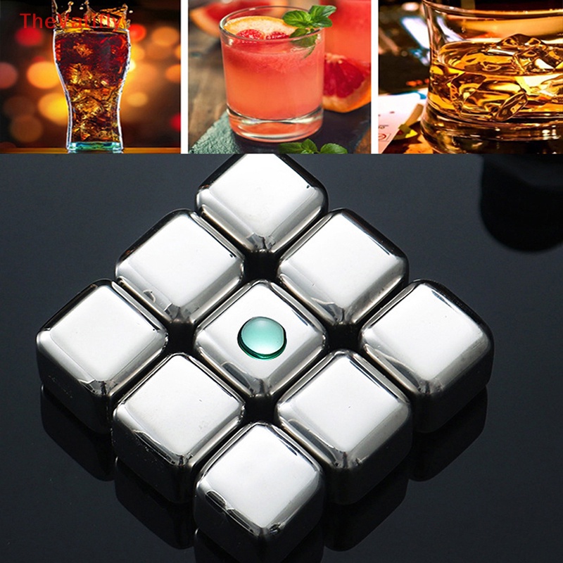 Viên Đá Làm Lạnh Đồ Uống Bằng Thép Không Gỉ Có Thể Tái Sử Dụng