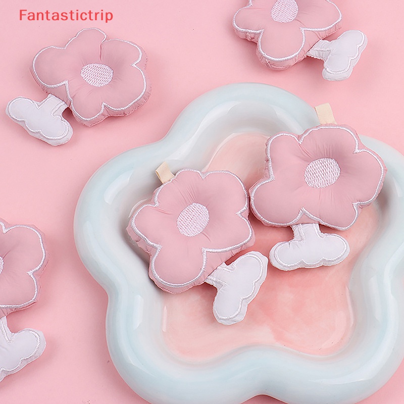 Móc Khóa Hình Bông Hoa Màu Hồng Dễ Thương DIY