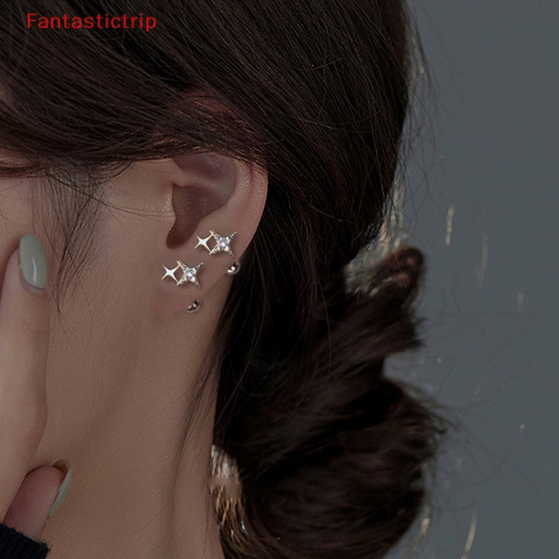 1 Đôi Bông Tai Hình Ngôi Sao Xoắn Ốc Thời Trang Dành Cho Nữ
