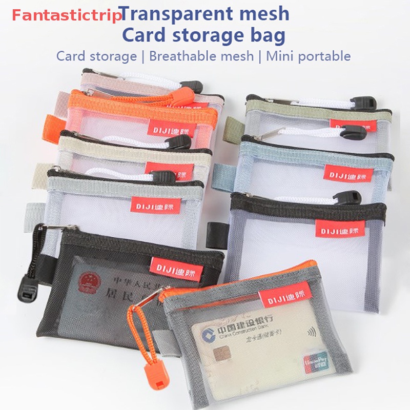 [Fantastictrip] Túi Lưới Mini Đựng Tiền Xu / Thẻ Tín Dụng / Tai Nghe