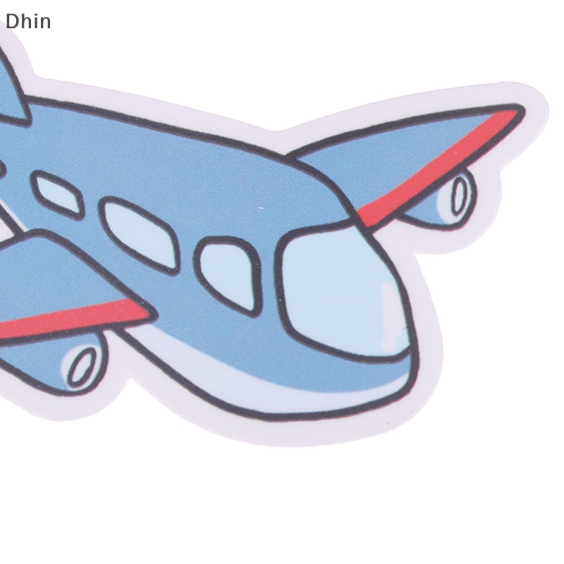 Bộ 50 Miếng Dán Trang Trí Chống Thấm Nước Hình Máy Bay Graffiti Dễ Thương