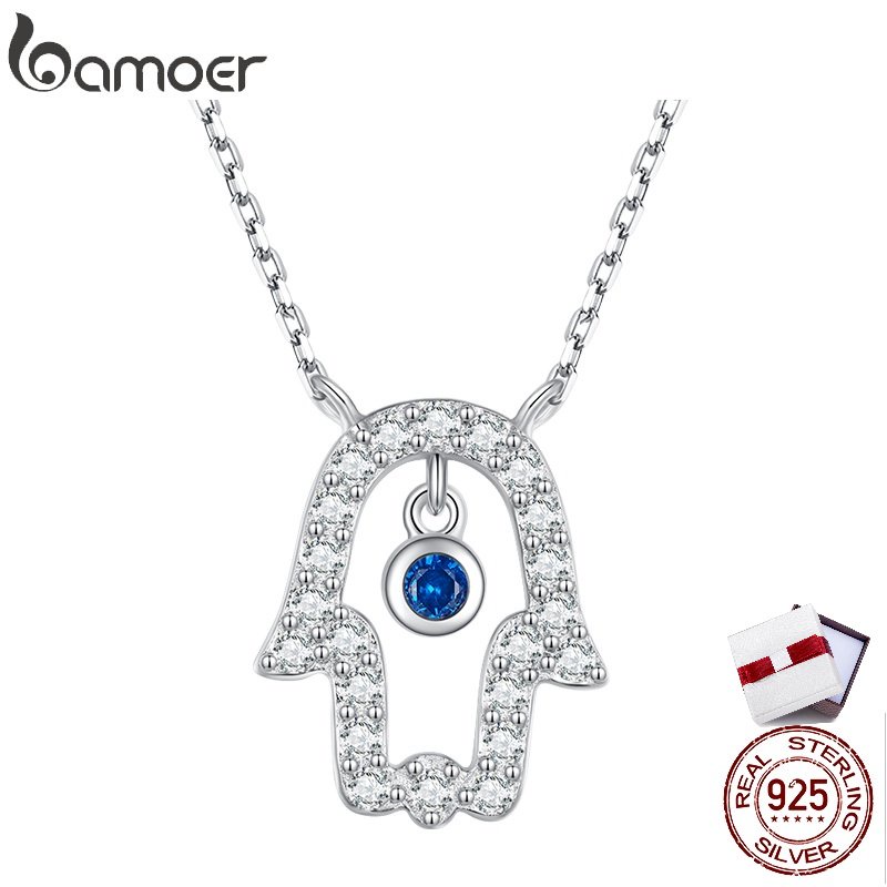 Vòng cổ BAMOER phối mặt phụ kiện may mắn thời trang