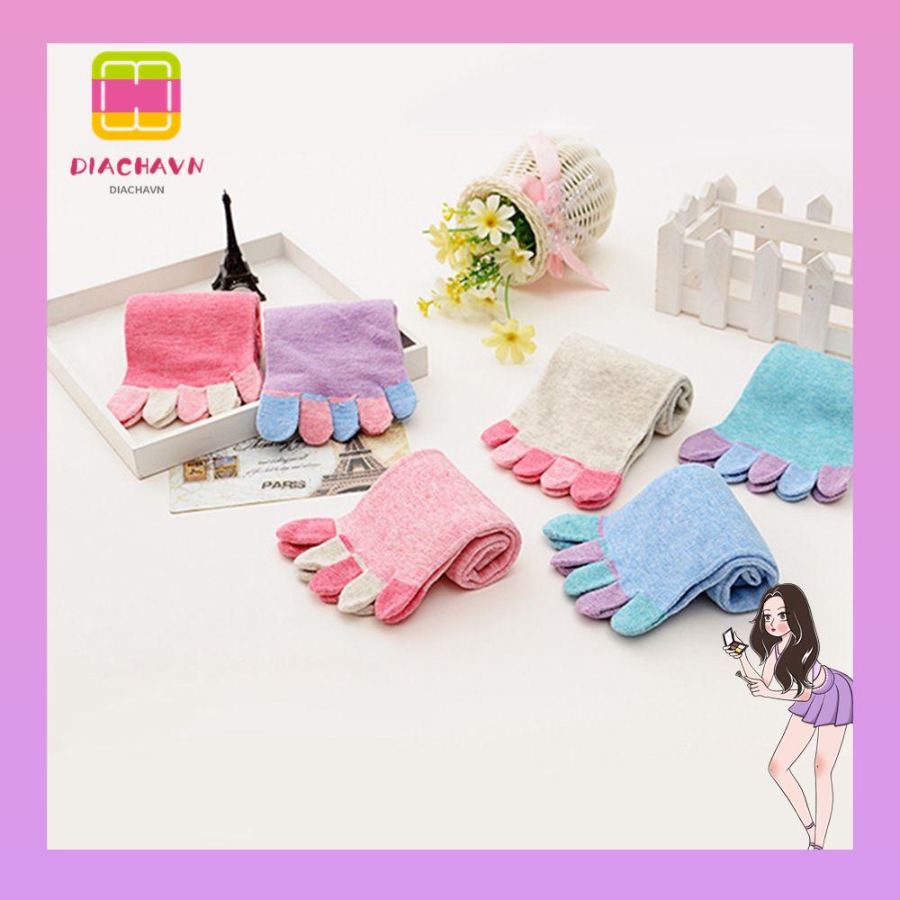 Vớ Cotton Xỏ Ngón Tập Yoga Dễ Thương Cho Bạn Gái
