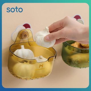 ♫giỏ lưu trữ nhà bếp đa chức năng hành lá gừng tỏi lưu trữ phòng tắm đục lỗ treo tường treo giỏ