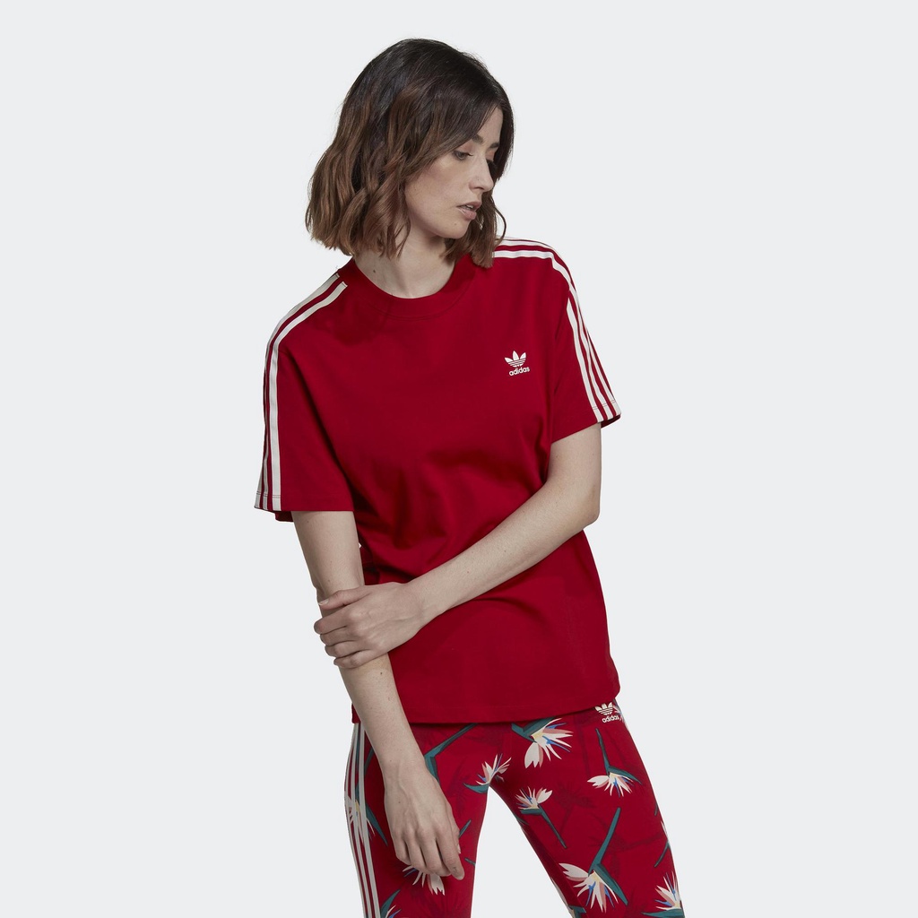 adidas Phong cách sống Áo Thun Thebe Magugu Nữ Đỏ HK5209