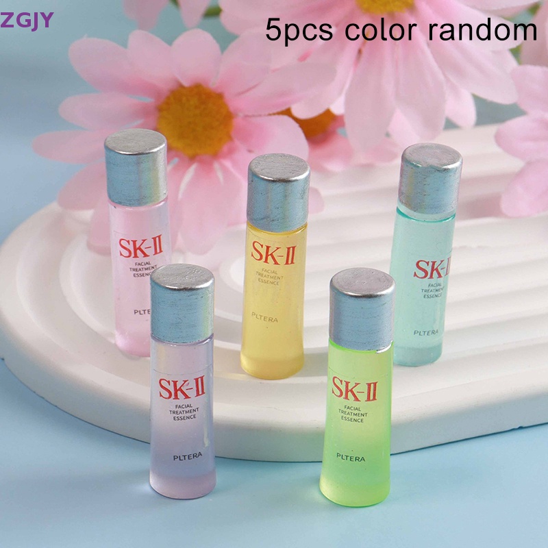 Bộ 5 Bình Đựng Chăm Sóc Da Mini Bằng Nhựa Resin Phát Quang Độc Đáo Dùng Trang Trí Tủ Lạnh DIY Mới