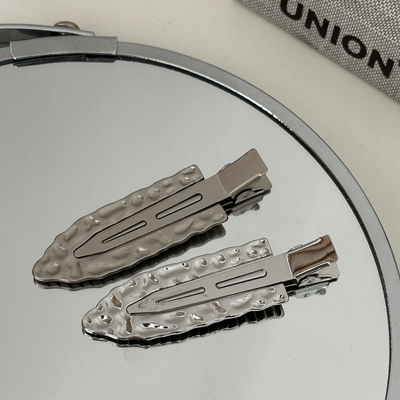 Kẹp Tóc Kim Loại Màu Bạc Thời Trang Cho Nữ