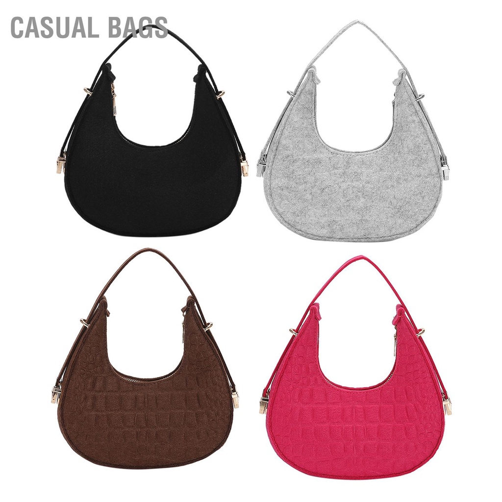 Casual Bags Túi Đeo Vai Đơn Cho Nữ Sát Nách Phong Cách Retro Thời Trang Mùa Xuân
