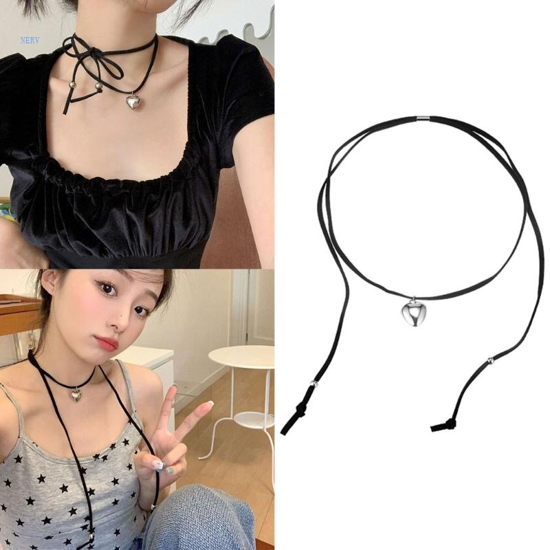Vòng Cổ Choker Mặt Trái Tim Nhỏ Dễ Thương Thời Trang Cho Nữ
