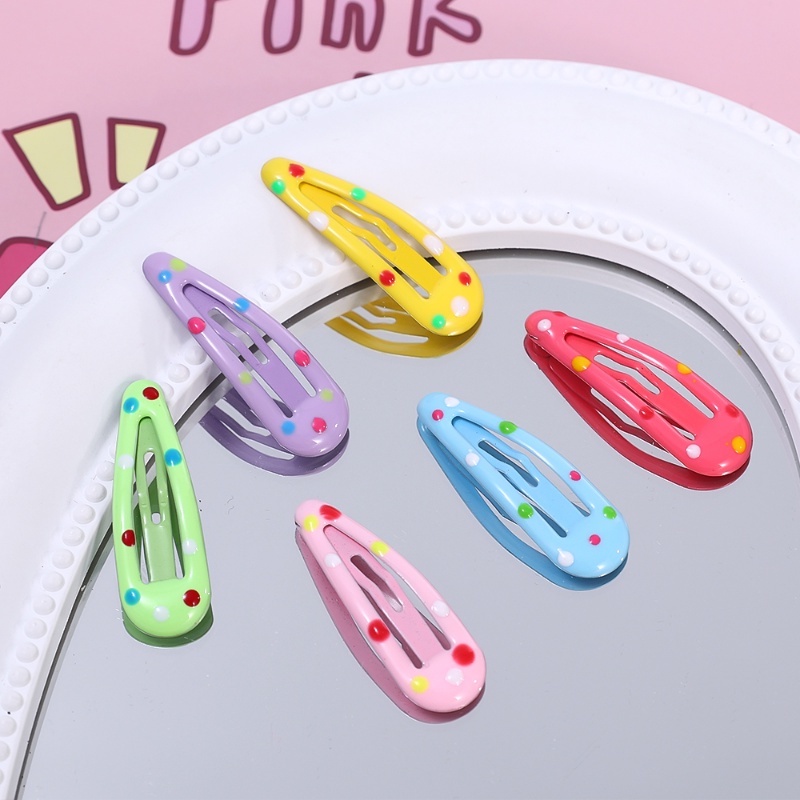 Kẹp Tóc Hình Giọt Nước Nhiều Màu Sắc Ngọt Ngào Dễ Thương Cho Bé Gái