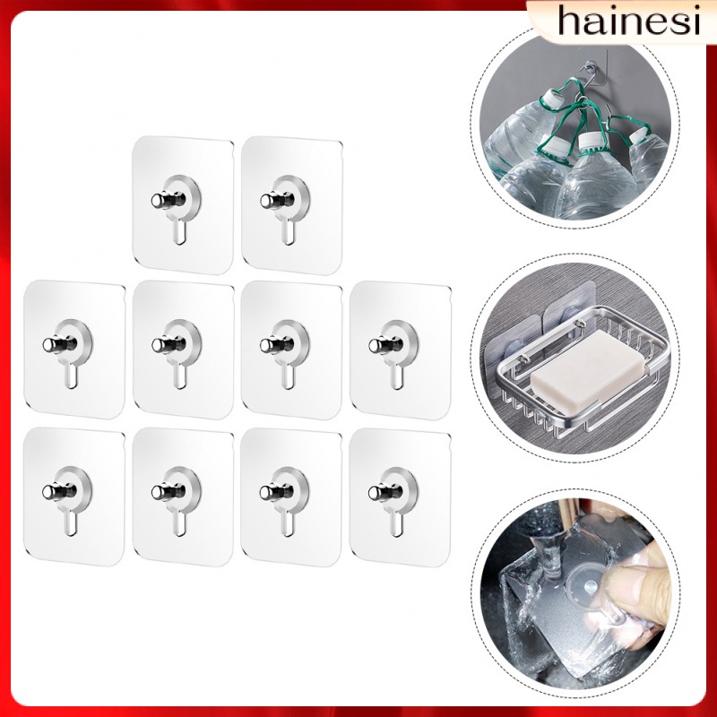 Set 10 Móc Treo Đồ Dán Tường Không Để Lại Dấu Vết