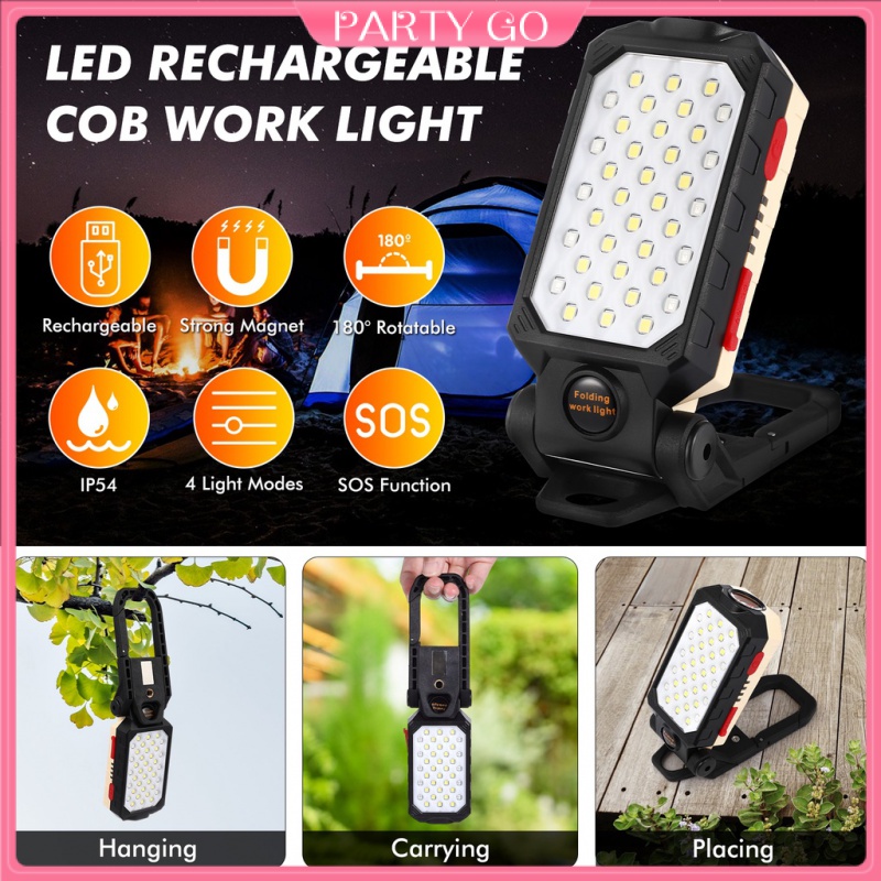 Set 2 Đèn LED Cắm Trại Làm Việc Tiện Lợi